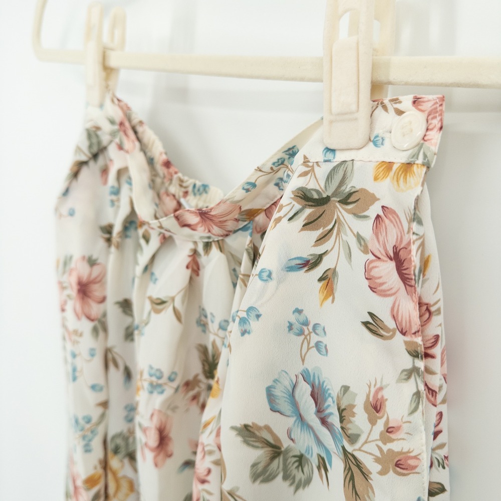 Vintage Alfred Dunner Floral Skirt Womens 8P Pastel Midi Cottagecore Grannycore - Picture 7 of 10